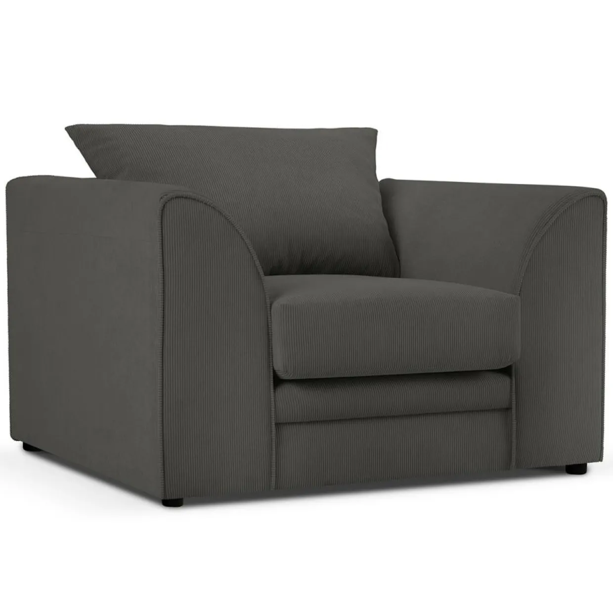 Fauteuil Quince gris foncé - 97x92x80 cm-Mazzini Sofas Clearance