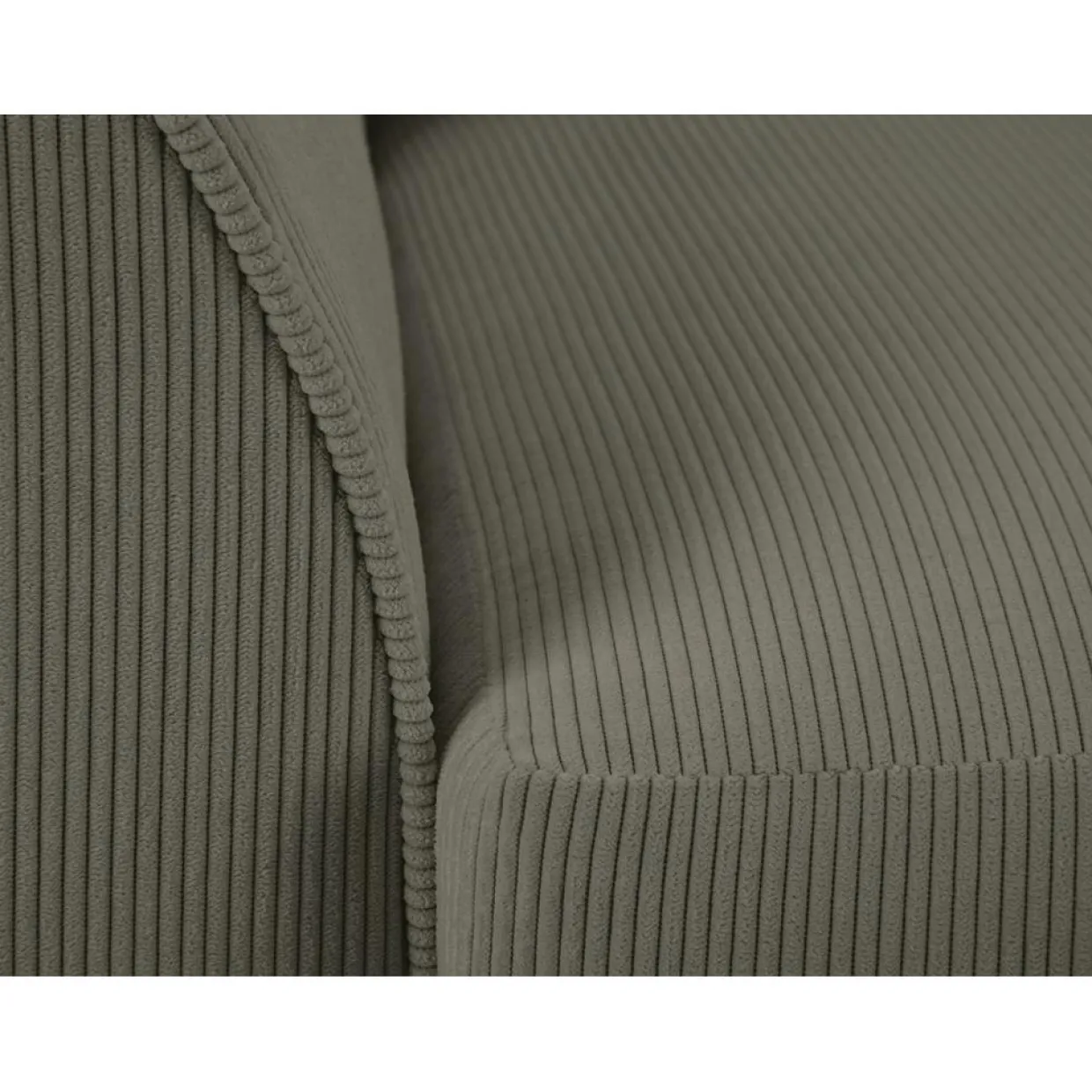 Fauteuil Quince Velours côtelé gris clair - 97x92x80 cm-Mazzini Sofas New