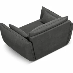 Fauteuil Vanda gris - 128x100x85 cm-Mazzini Sofas Clearance