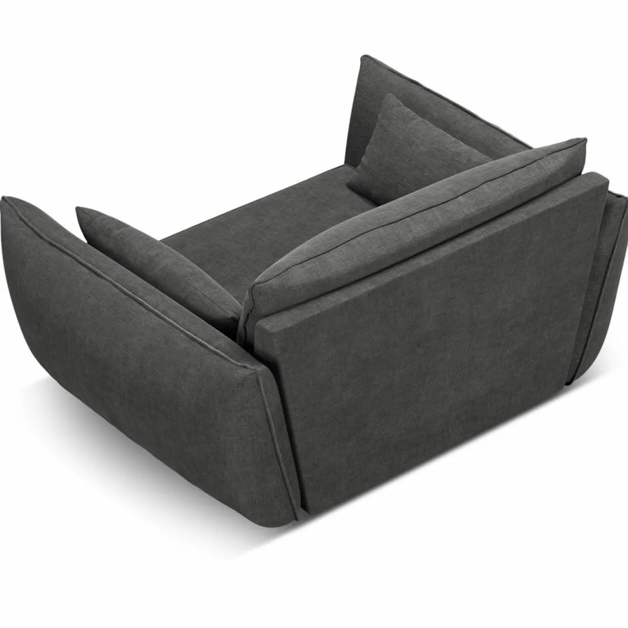 Fauteuil Vanda gris - 128x100x85 cm-Mazzini Sofas Clearance