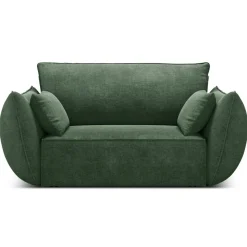 Mazzini Sofas Fauteuils^Fauteuil Vanda vert bouteille - 128x100x85 cm
