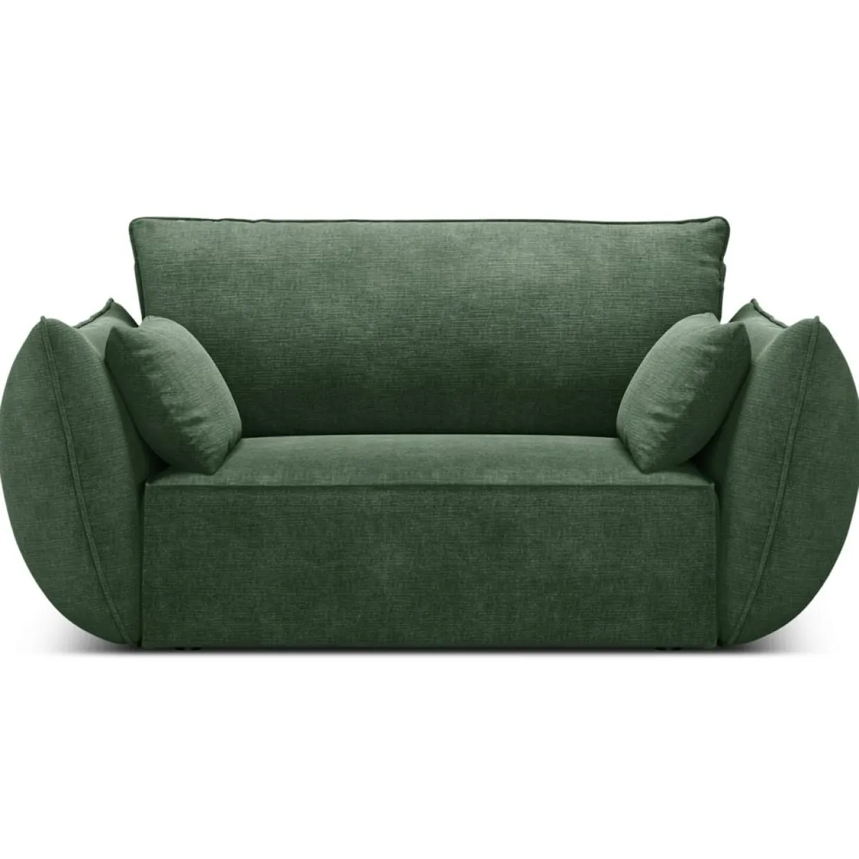 Mazzini Sofas Fauteuils^Fauteuil Vanda vert bouteille - 128x100x85 cm