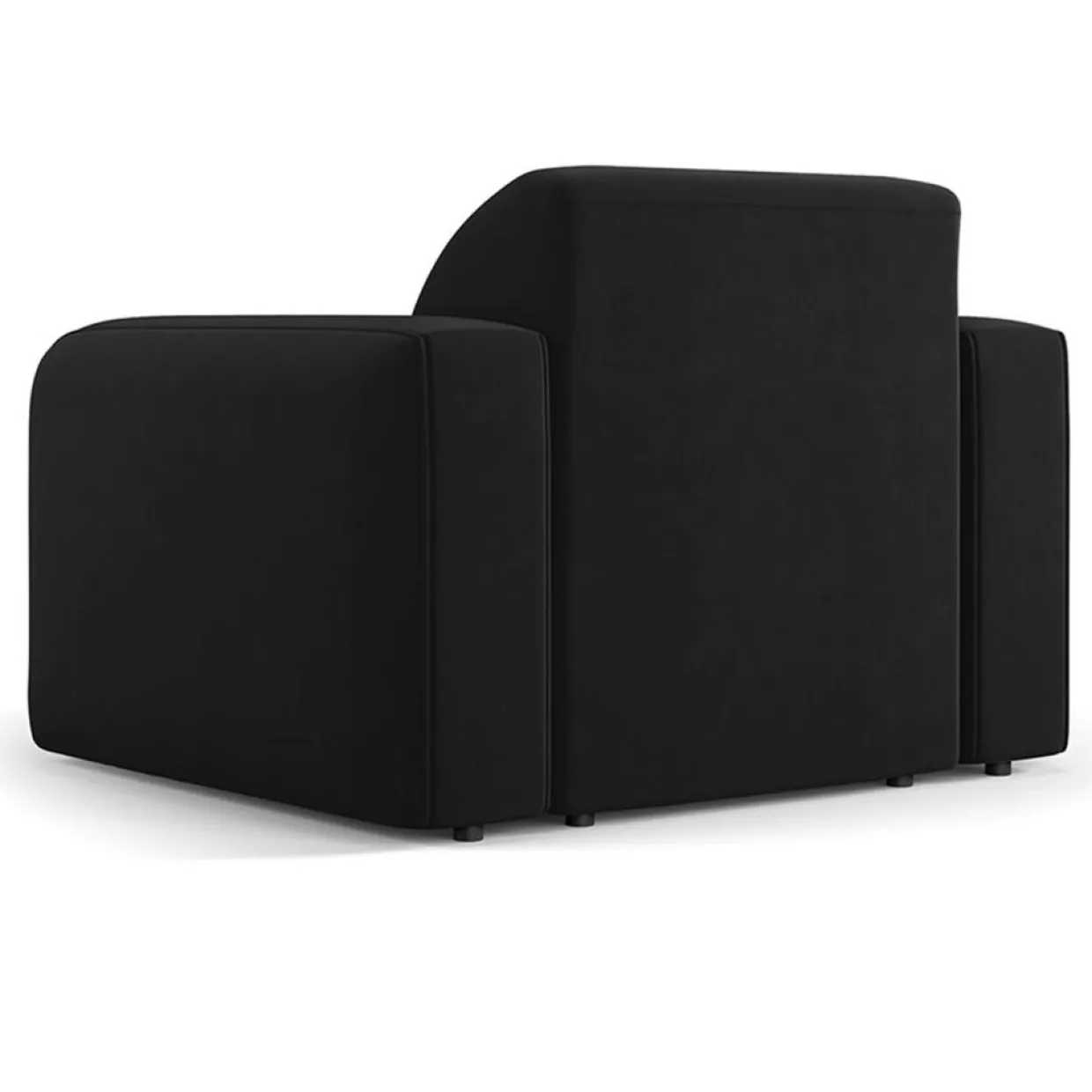 Fauteuil Velours Jasmin noir - 105x95x72 cm-Mazzini Sofas Hot
