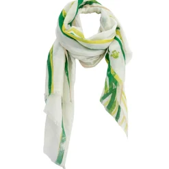 Foulard en Lin et Coton Paradisie ecru - 70x190 cm-Petrusse Hot