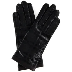 Femme Maison Fabre Gants, Moufles^Gants en Cuir d'Agneau doublure Laine Ariana noirs