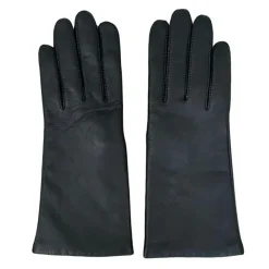 Gants en Cuir d'Agneau doublure Laine Victoire noirs-Maison Fabre Best