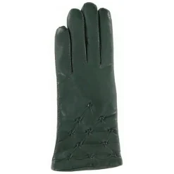 Gants en Cuir d'Agneau doublure Laine Yvette fer-Maison Fabre New