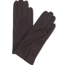 Femme Maison Fabre Gants, Moufles^Gants en Cuir d'Agneau doublure Textile Fanny camel