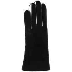 Femme Maison Fabre Gants, Moufles^Gants en Cuir d'Agneau doublure Laine Heritage Valois noirs