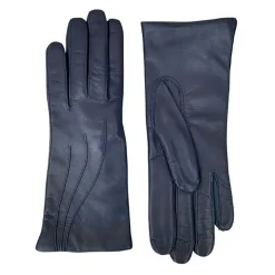Femme Maison Fabre Gants, Moufles^Gants en Cuir d'Agneau Waves bleu jean