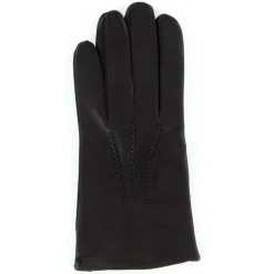 Homme Maison Fabre Gants, Moufles^Gants en Cuir de Cerf Daniel marron foncé