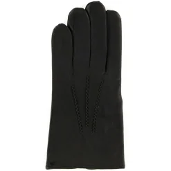 Gants en Cuir de Cerf Daniel noirs-Maison Fabre Sale