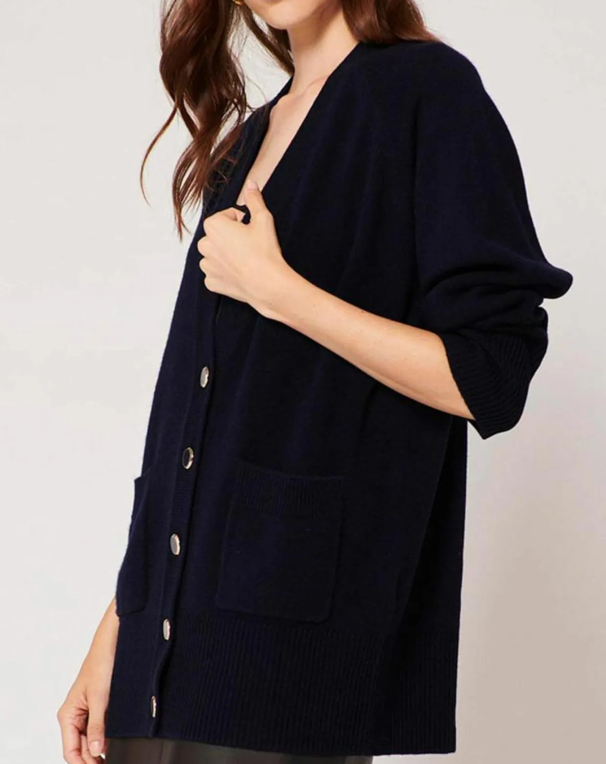 Gilet 100% Laine Georgie marine-Zapa Discount