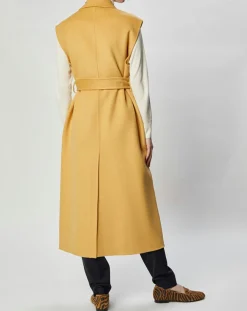 Femme Lou Andrea Gilets Et Cardigans^Gilet 100% Laine Louanne sans manches ocre