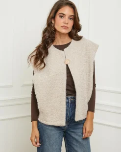 Gilet Alice beige-L'Armoire de Suzette Clearance