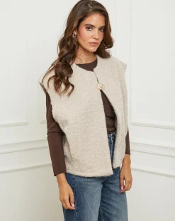 Gilet Alice beige-L'Armoire de Suzette Clearance