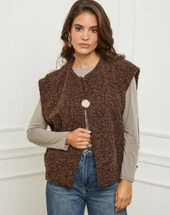 Gilet Alice choco-L'Armoire de Suzette Hot