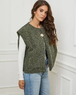 Gilet Alice kaki-L'Armoire de Suzette Clearance