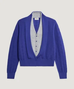 Femme Rodier Gilets Et Cardigans^Gilet Athéna 100% Laine 2 en 1 bleu outremer