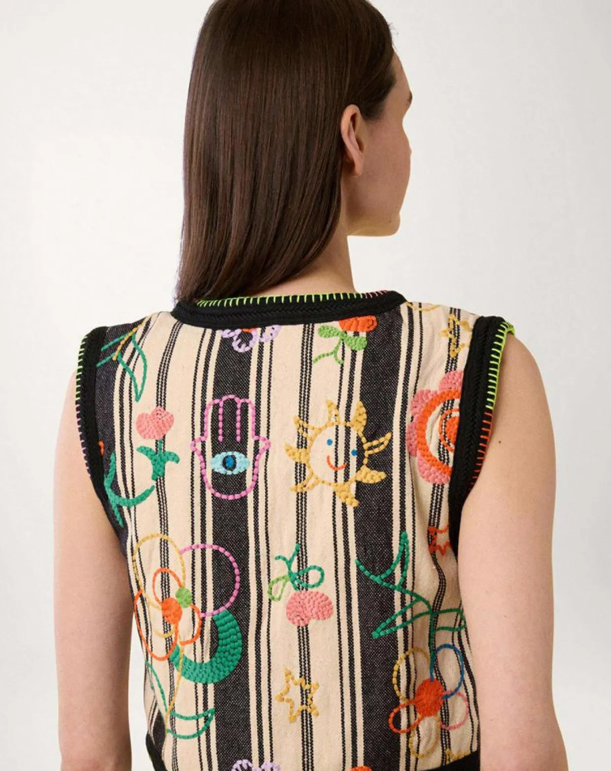 Femme Manoush Gilets Et Cardigans^Gilet Beldi stripes