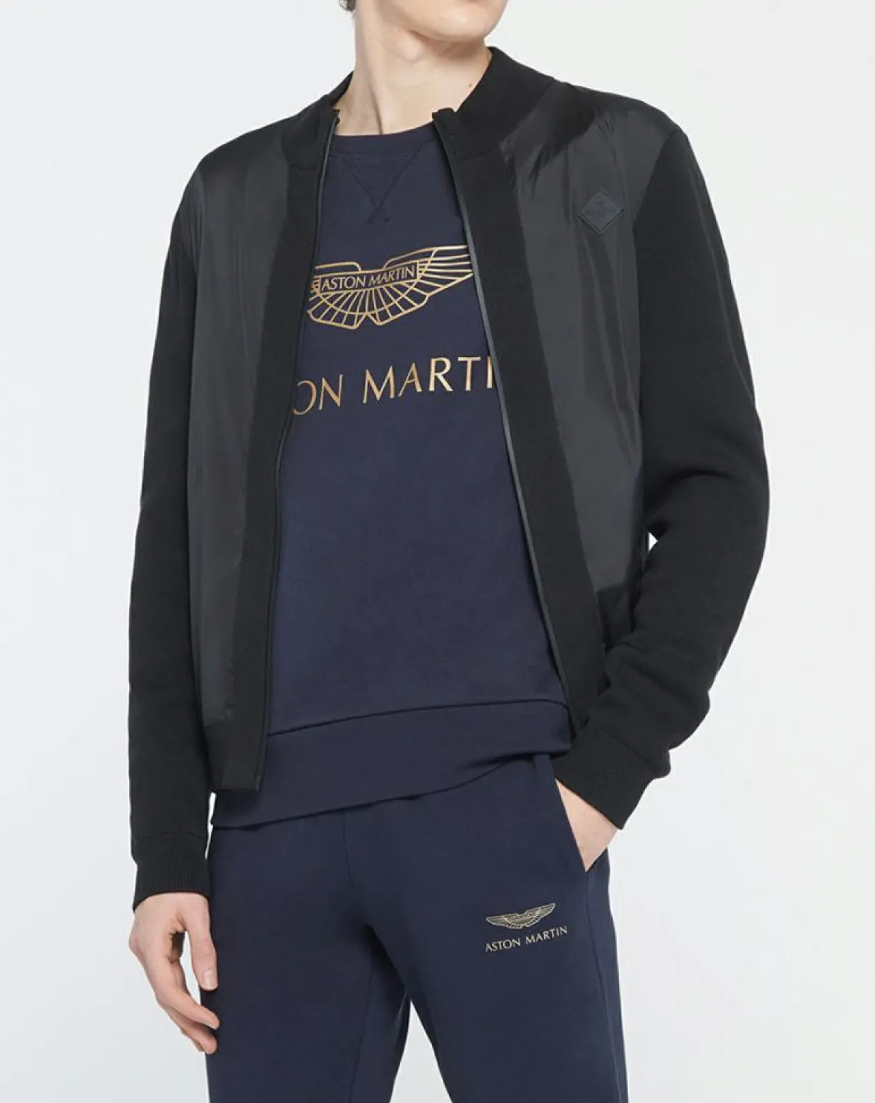 Homme Hackett London Gilets Et Cardigans^Gilet Bimatière zippé noir