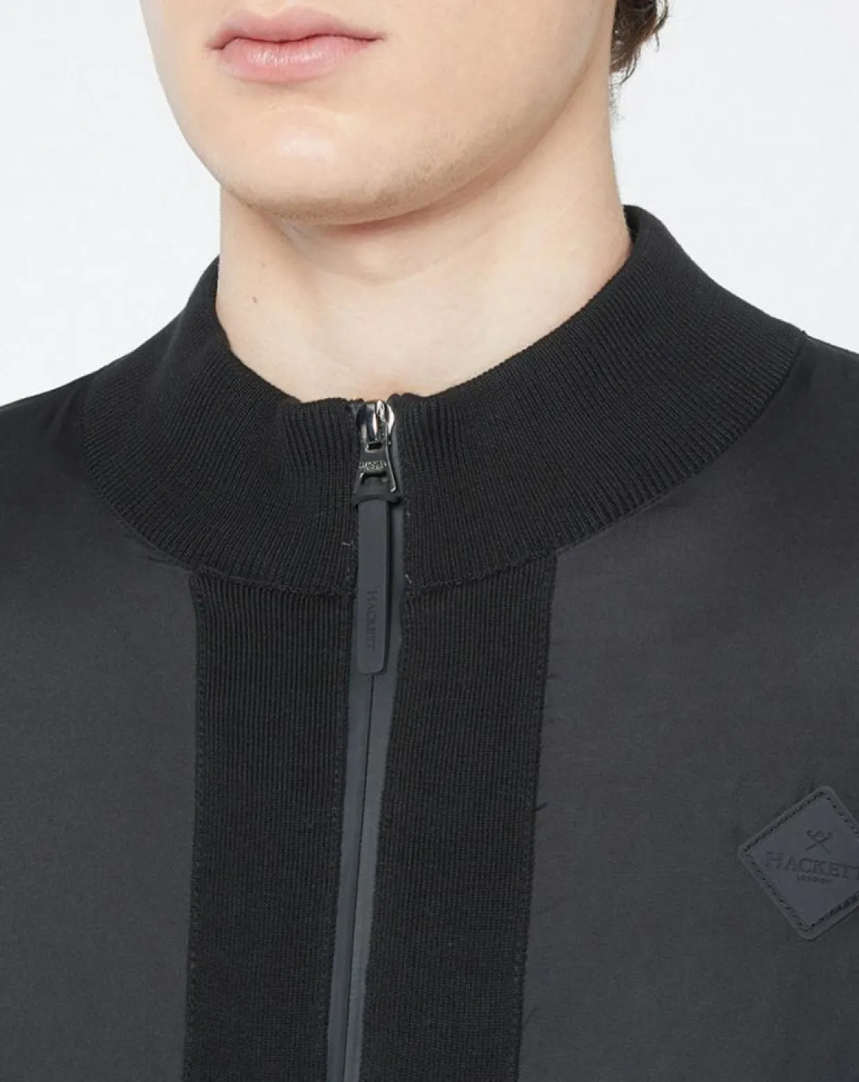 Homme Hackett London Gilets Et Cardigans^Gilet Bimatière zippé noir