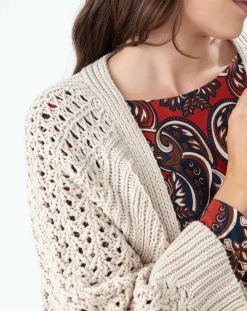 Femme Indies Gilets Et Cardigans^Gilet Carla naturel