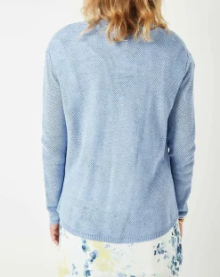 Gilet Casta bleu-Cuisse de Grenouille Clearance