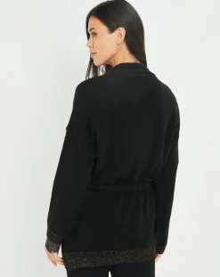 Femme Lauren Vidal Gilets Et Cardigans^Gilet ceinturé Ciara noir