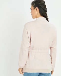 Femme Lauren Vidal Gilets Et Cardigans^Gilet ceinturé Ciara rose