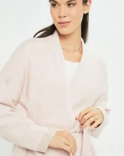 Femme Lauren Vidal Gilets Et Cardigans^Gilet ceinturé Ciara rose