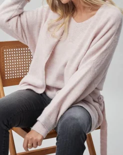 Femme Lauren Vidal Gilets Et Cardigans^Gilet ceinturé Ciara rose