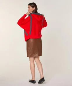 Femme Rodier Gilets Et Cardigans^Gilet Chrystelle 100% Laine Laine Bi-Couleur orange