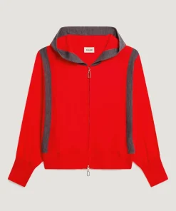 Femme Rodier Gilets Et Cardigans^Gilet Chrystelle 100% Laine Laine Bi-Couleur orange