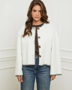 Femme L'Armoire de Suzette Gilets Et Cardigans^Gilet Clara écru