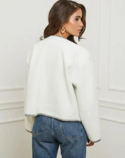 Femme L'Armoire de Suzette Gilets Et Cardigans^Gilet Clara écru