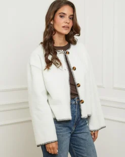 Femme L'Armoire de Suzette Gilets Et Cardigans^Gilet Clara écru