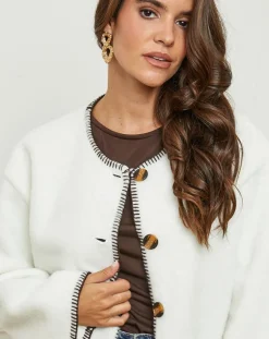 Femme L'Armoire de Suzette Gilets Et Cardigans^Gilet Clara écru