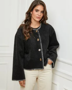 Femme L'Armoire de Suzette Gilets Et Cardigans^Gilet Clara noir