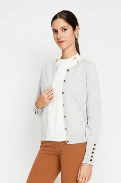 Gilet col ras du cou givre-Assuili Discount