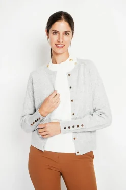 Gilet col ras du cou givre-Assuili Discount