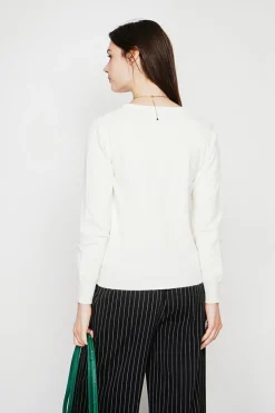 Femme C&Jo Gilets Et Cardigans^Gilet col ras du cou naturel