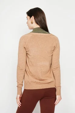 Femme C&Jo Gilets Et Cardigans^Gilet col v boutonné camel