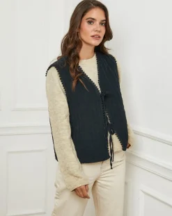Femme L'Armoire de Suzette Gilets Et Cardigans^Gilet Diane noir
