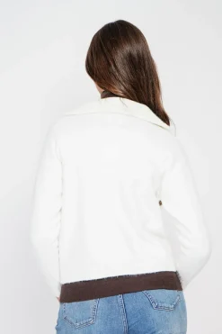 Femme C&Jo Gilets Et Cardigans^Gilet double col naturel