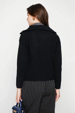 Femme C&Jo Gilets Et Cardigans^Gilet double col noir