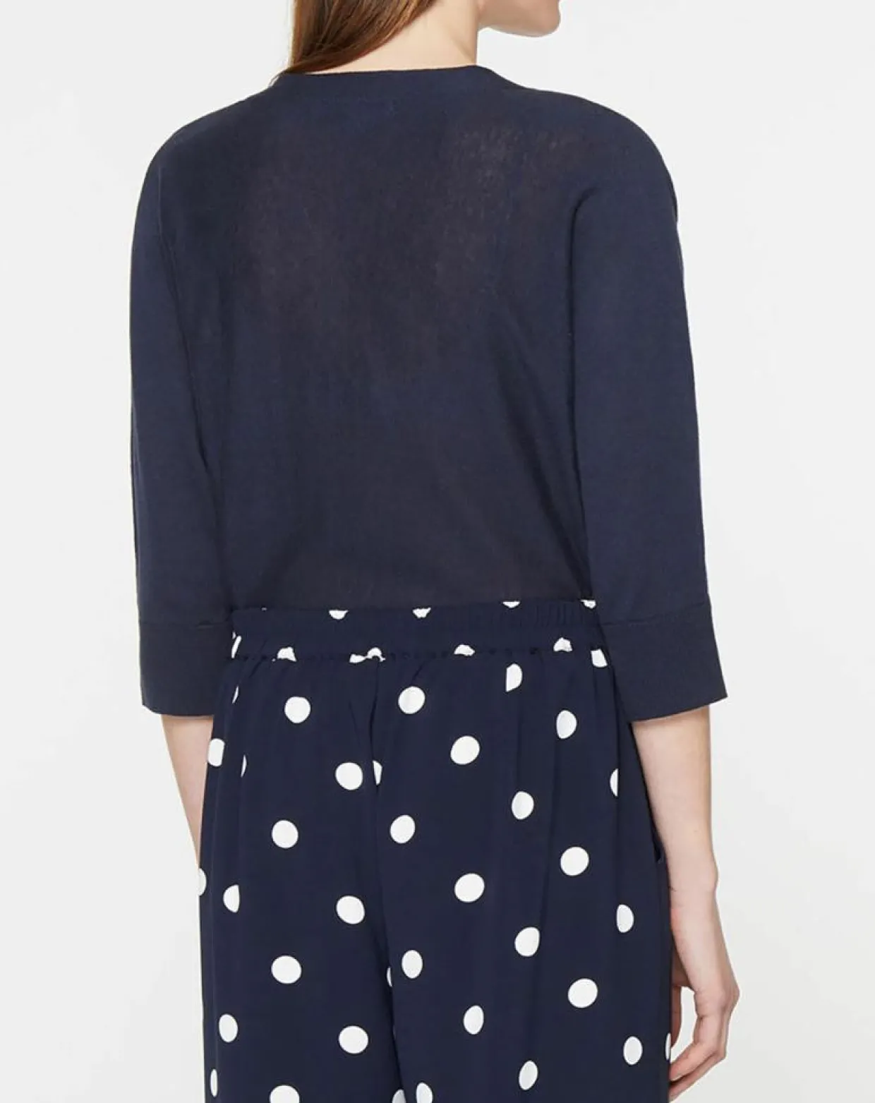 Gilet droit en Lin & Coton Mimosa bleu marine-Jodhpur Outlet