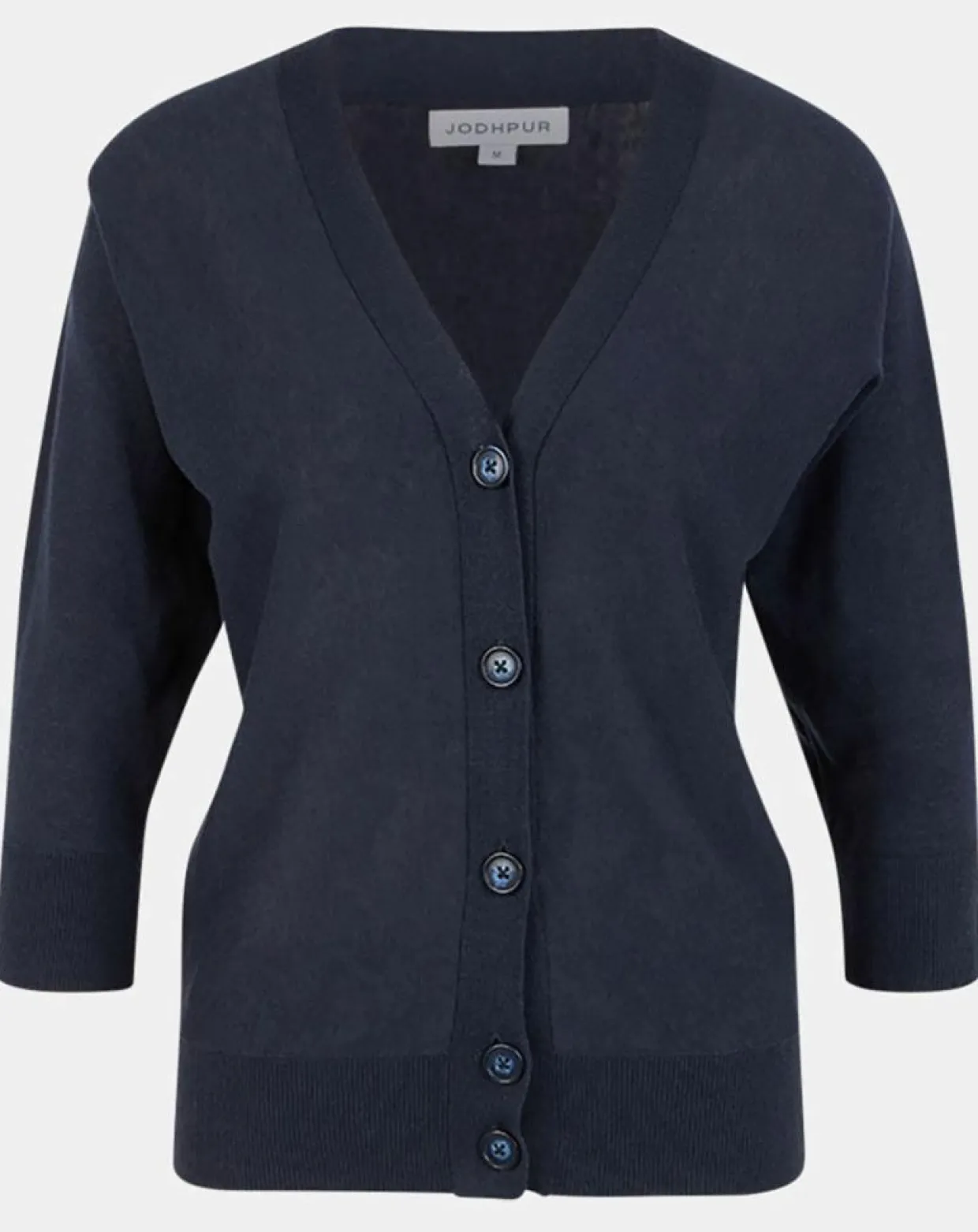 Gilet droit en Lin & Coton Mimosa bleu marine-Jodhpur Outlet