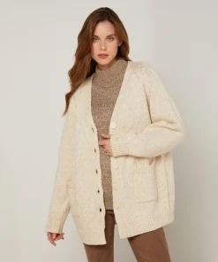 Femme Rodier Gilets Et Cardigans^Gilet Elvina en Laine mélangé blanc ivoire
