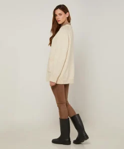 Femme Rodier Gilets Et Cardigans^Gilet Elvina en Laine mélangé blanc ivoire
